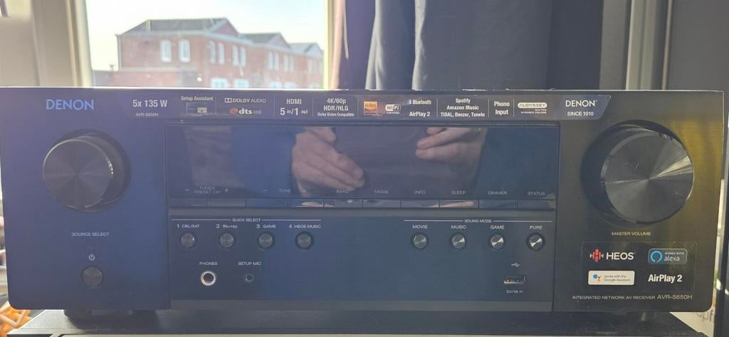 Denon AVR-S650H, Ophalen, Gebruikt, 120 watt of meer, Denon