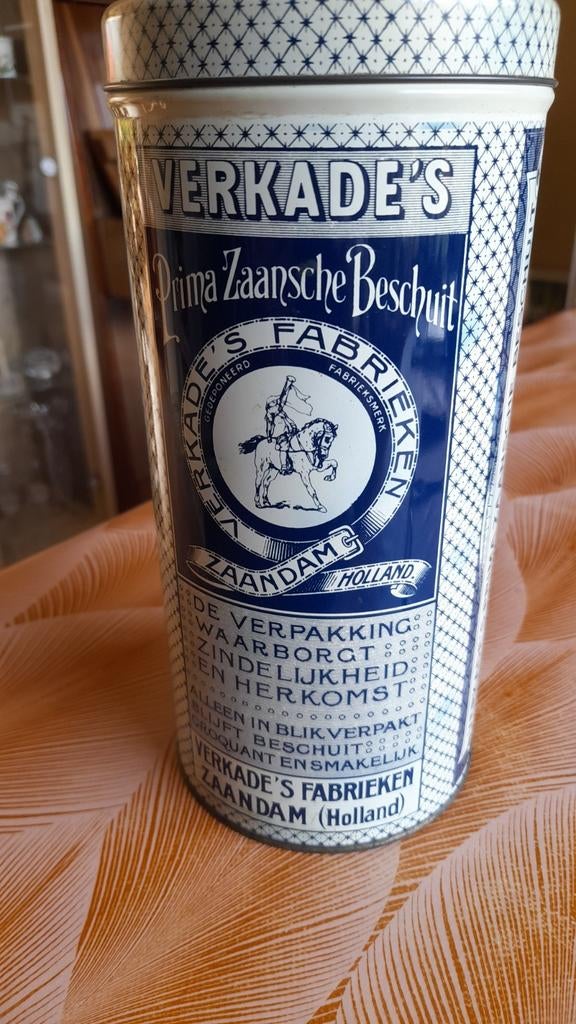 Beschuitblik Verkade, Verzamelen, Ophalen of Verzenden, Zo goed als nieuw, Verkade