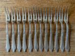 12 Vintage verzilverde WMF 90 hapjesvorkjes tapasvorkjes, Ophalen of Verzenden