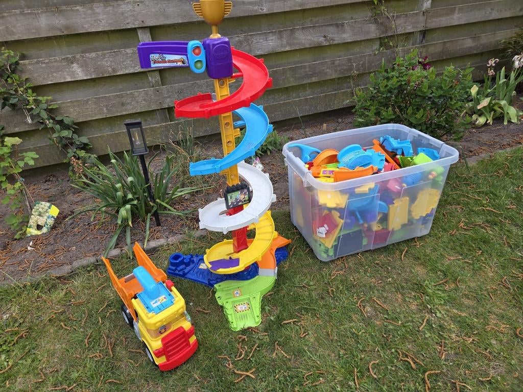 Grote VTech Toet Toet Auto's Racebaan met veel extra's, Ophalen, Gebruikt, Handmatig, Overige merken
