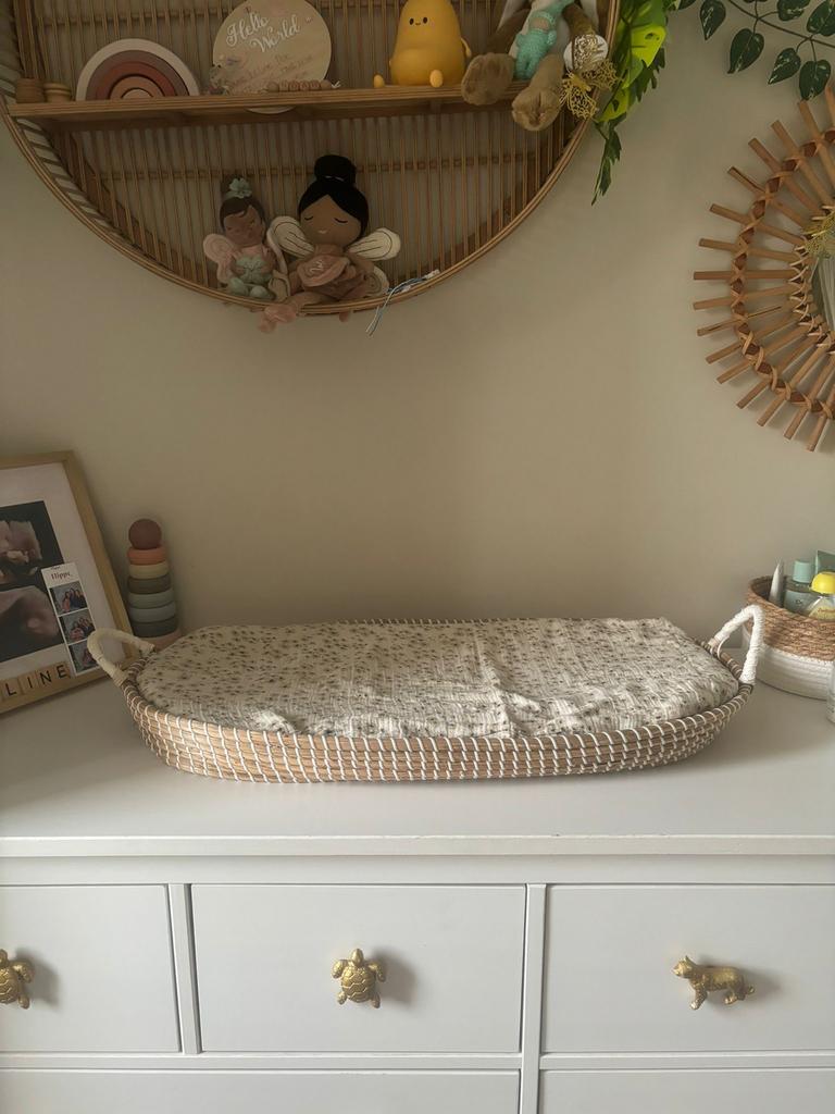 Verschoonmand met kussen, Overige merken, Aankleedkussen, Ophalen of Verzenden, Zo goed als nieuw