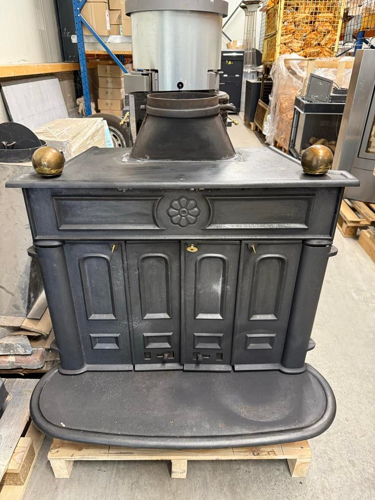 Grote gebruikte houtkachel Franklin, Ophalen, Gebruikt, Vrijstaande haard, Franklin