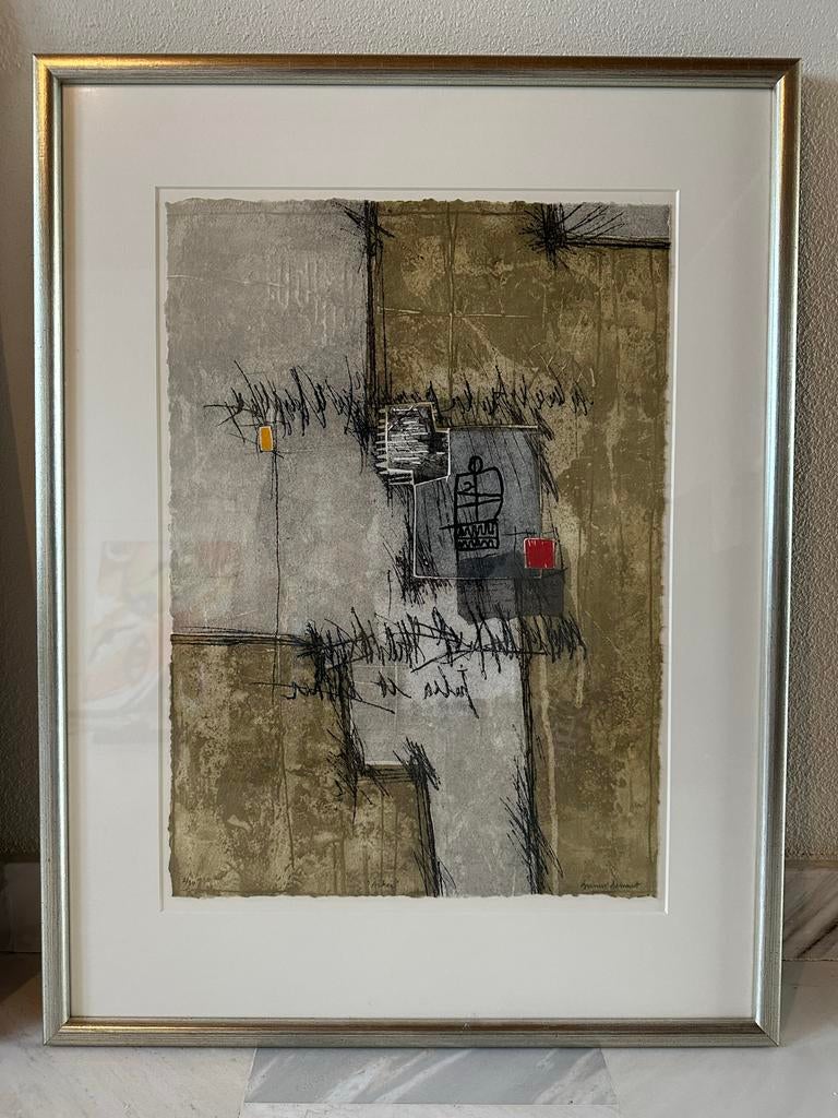 Prijs verlaagd: Bernard Remusat – gesigneerd (2/30), Antiek en Kunst, Kunst | Schilderijen | Abstract, Ophalen