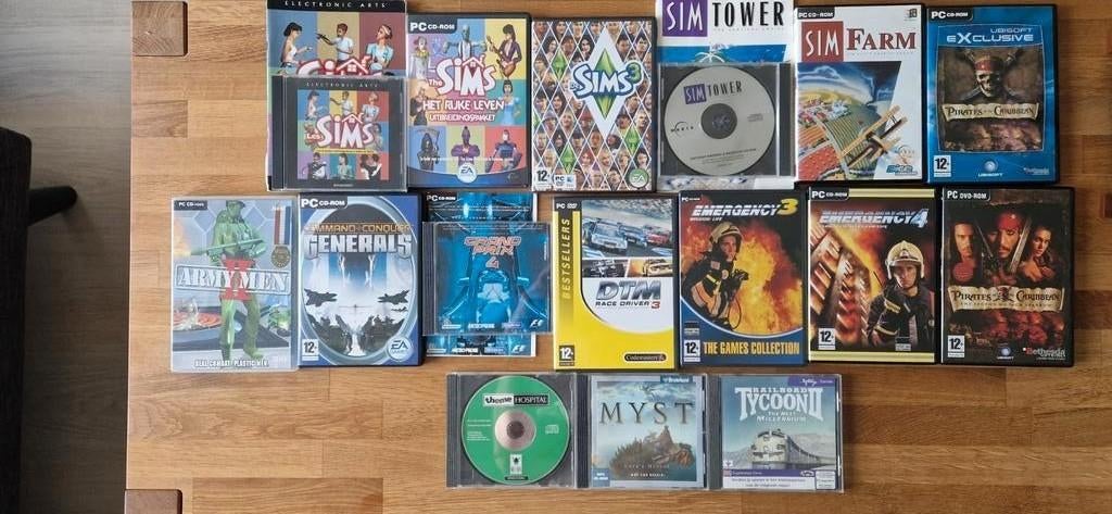 Set van 16 pc games gezamenlijk voor 8 euro, Gebruikt, 1 speler, Ophalen of Verzenden, Vanaf 12 jaar