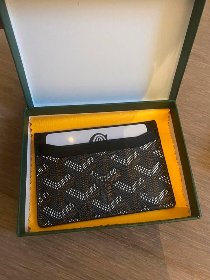 Goyard pashouder zwart, Sieraden, Tassen en Uiterlijk, Portemonnees, Zo goed als nieuw, Overige merken, Zwart, Ophalen of Verzenden