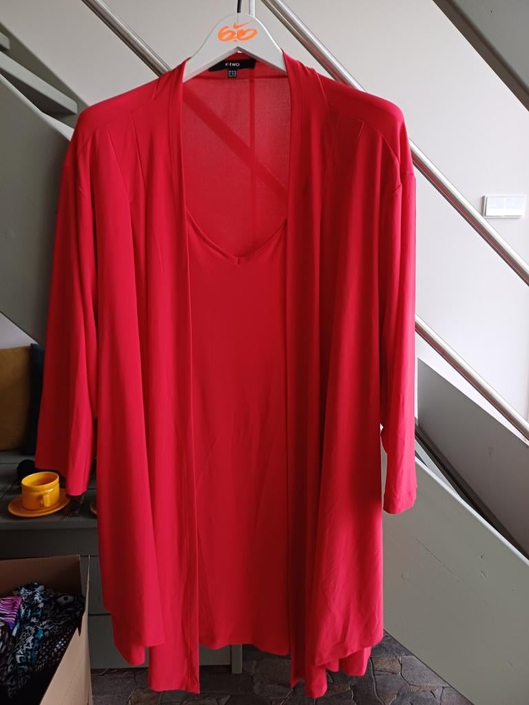 X-two twinset maat 54-56, Kleding | Dames, Ophalen of Verzenden, Zo goed als nieuw, Zwart, Broek of Spijkerbroek