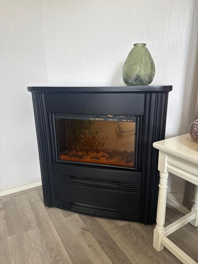 Compacte elektrische sfeerhaard - Zwart, Ophalen, Gebruikt, Vrijstaande haard, Elektrische haard