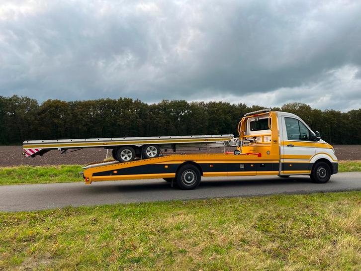 Volkswagen CRAFTER 35 2.0 TDI L4 EL Highline autotransporter, Auto's, Bestelauto's, Bedrijf, Te koop, ABS, Airbags, Airconditioning