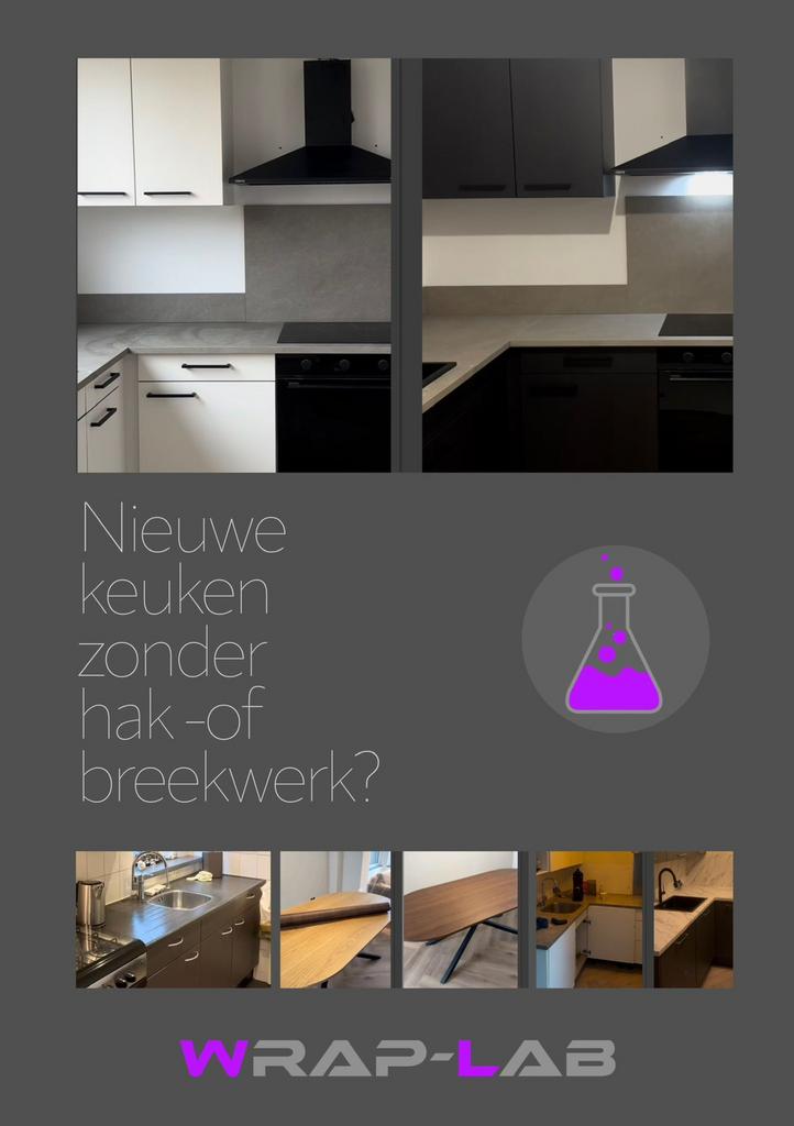 Keuken en interier Wrappen: Geef je keuken een nieuwe look!, Huis en Inrichting, Keuken | Complete keukens, Nieuw, Overige typen