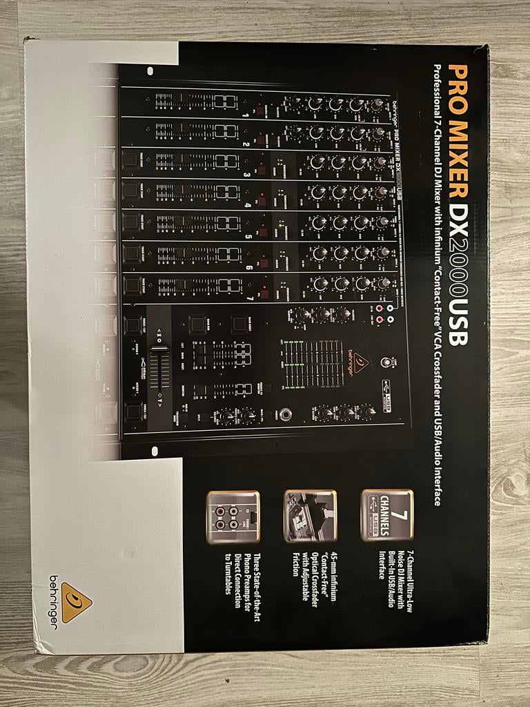 Behringer DX2000USB mengpaneel, Ophalen of Verzenden, Zo goed als nieuw, Dj-set, Behringer