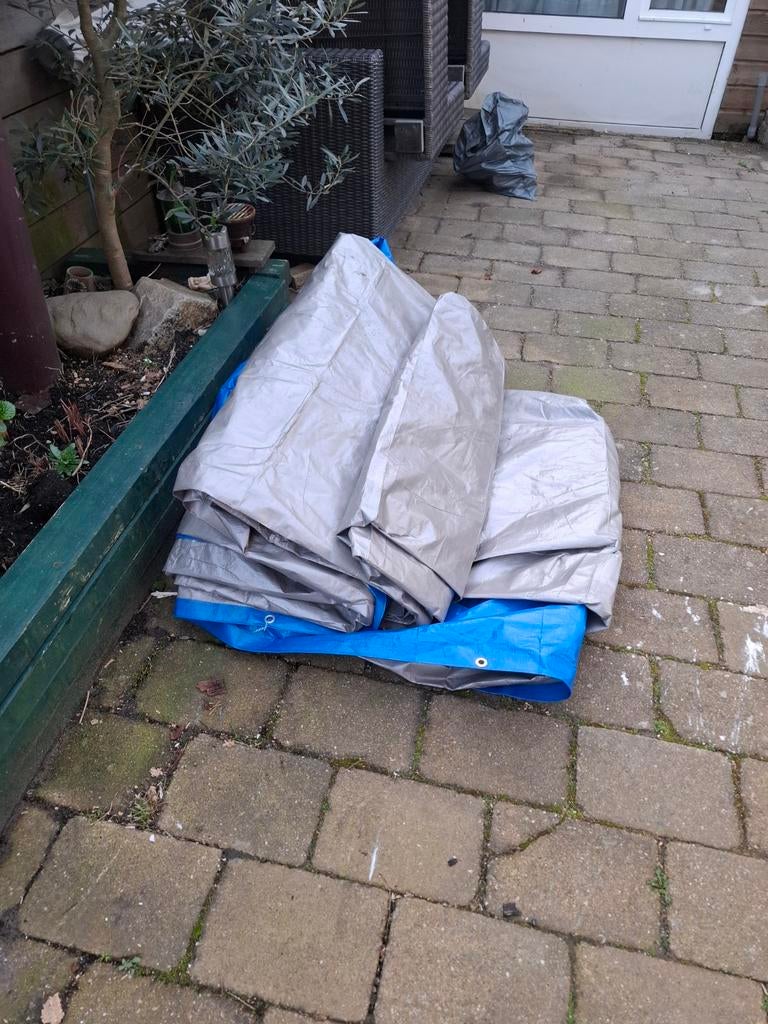 Dekzeil / Afdekzeil - Bescherming voor buiten, Ophalen of Verzenden, Gebruikt