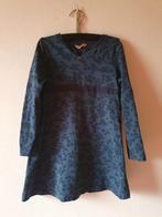 Hema jurk maat 110/116 - donkerblauw met bloemen, Meisje, Nieuw, Ophalen of Verzenden, Jurk of Rok
