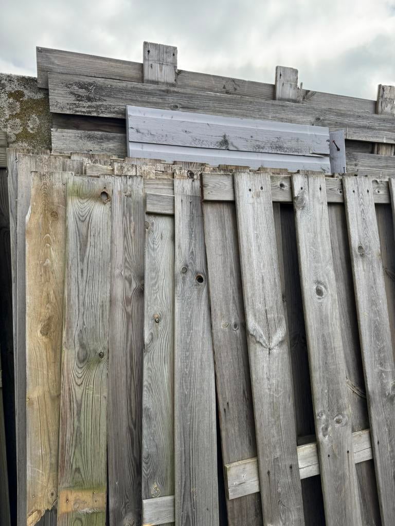 Oude schuttings delen, Tuin en Terras, Ophalen, 6 meter of meer, Hout, 1 tot 2 meter