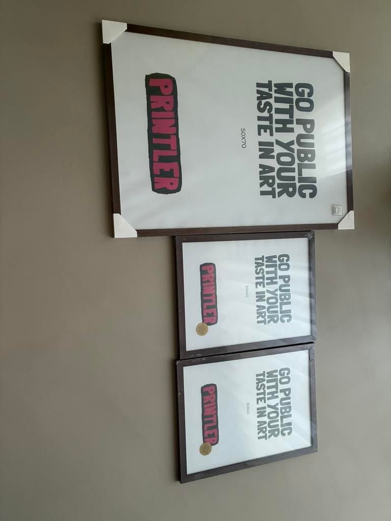 Walnootkleurige fotolijsten nieuw in verpakking, Ophalen, Nieuw