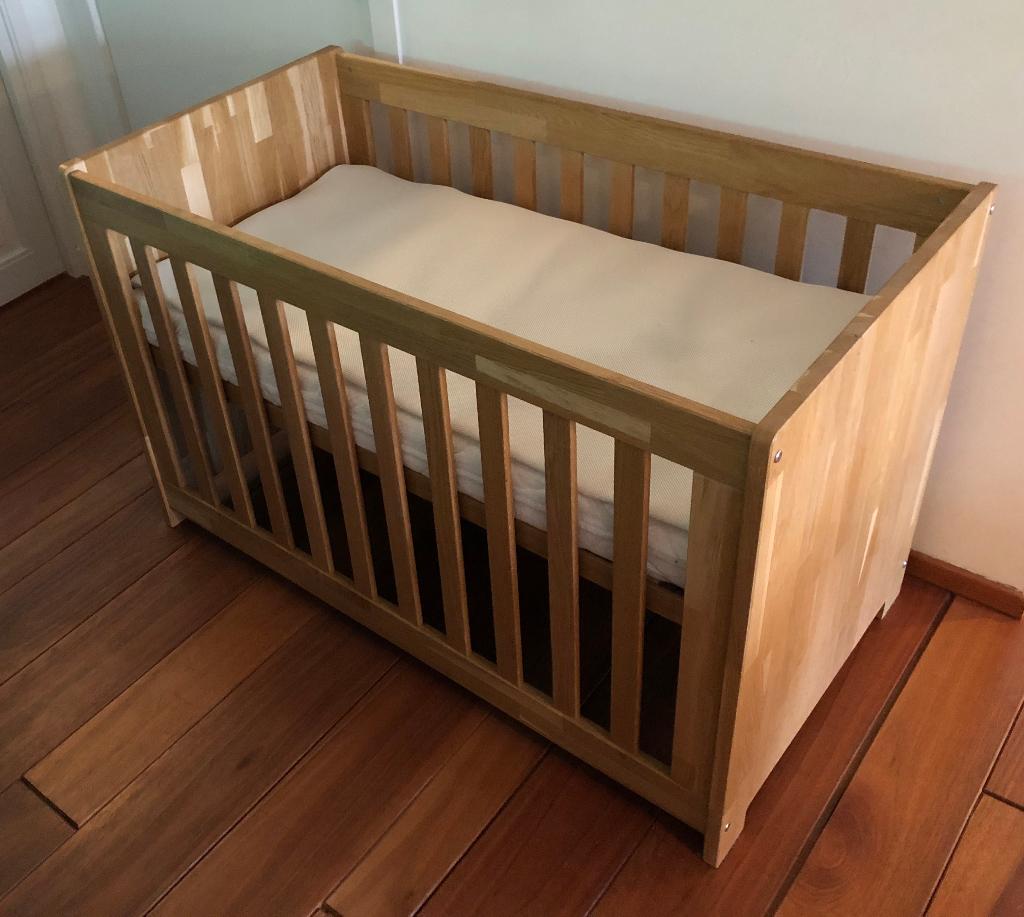 Eiken Kinderledikant, Ophalen, Gebruikt, Ledikant