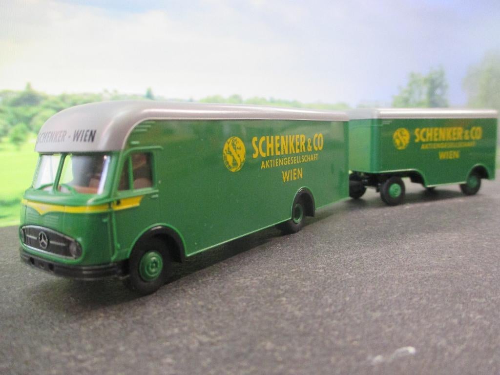 Mercedes Benz 322 Pullmann Ackermann - Brekina Schenker Wien, Ophalen of Verzenden, Gebruikt, Bus of Vrachtwagen, Brekina