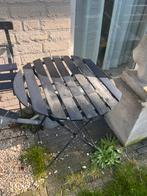 Frans tafeltje  franse klapstoelen, 2 zitplaatsen, Overige materialen, Ophalen of Verzenden, Zo goed als nieuw