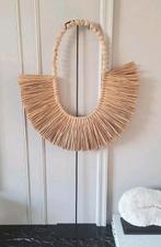 Groot stro ornament op zwarte voet bohemian ibiza stijl, Ophalen, Nieuw, X, X