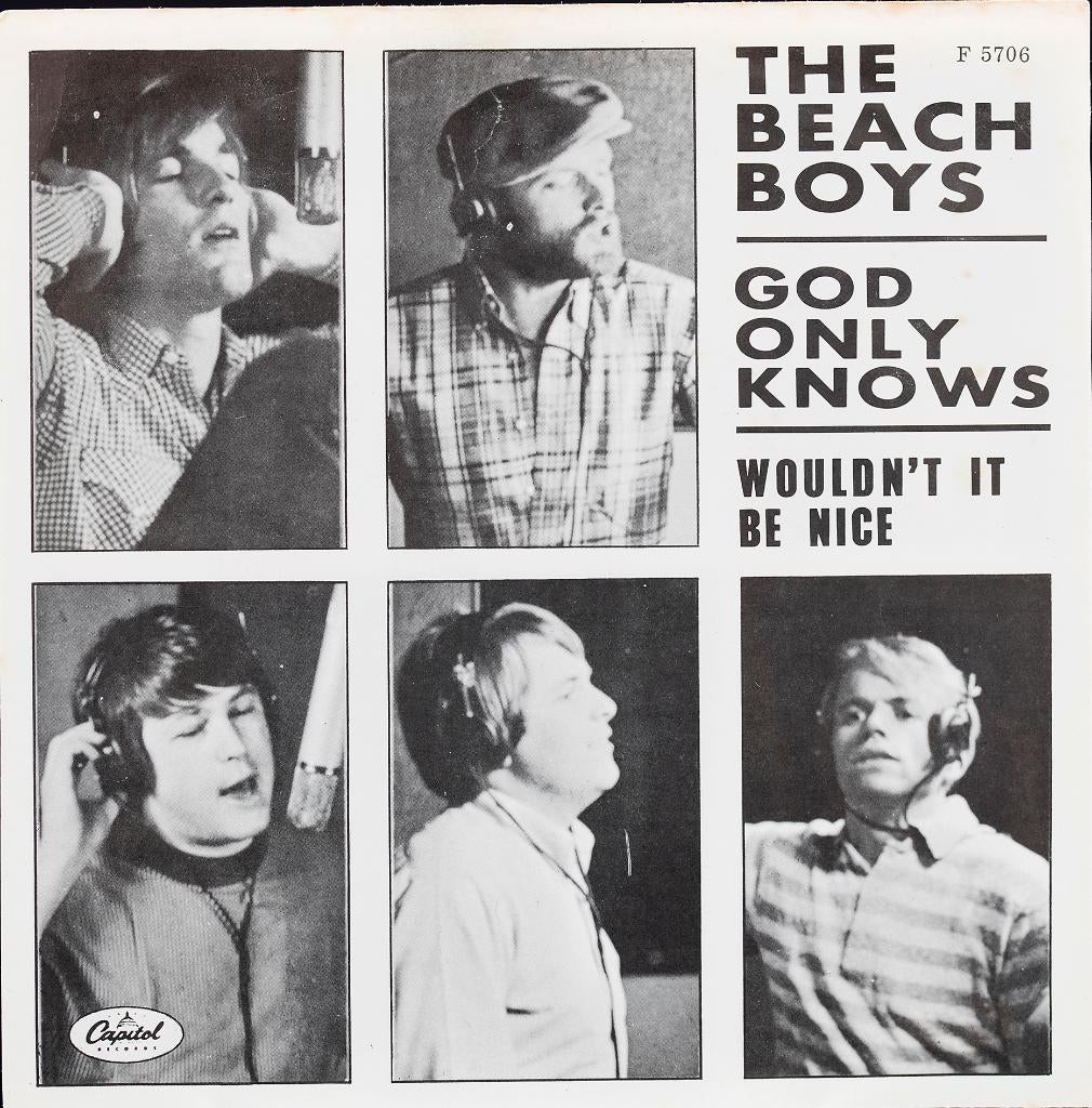 The Beach Boys God only Knows Single met middenstuk!, Gebruikt, Verzenden, 7 inch, Single