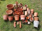 terracotta bloempotten, Tuin en Terras, Bloempotten, Ophalen, Gebruikt, Rond, Minder dan 40 cm