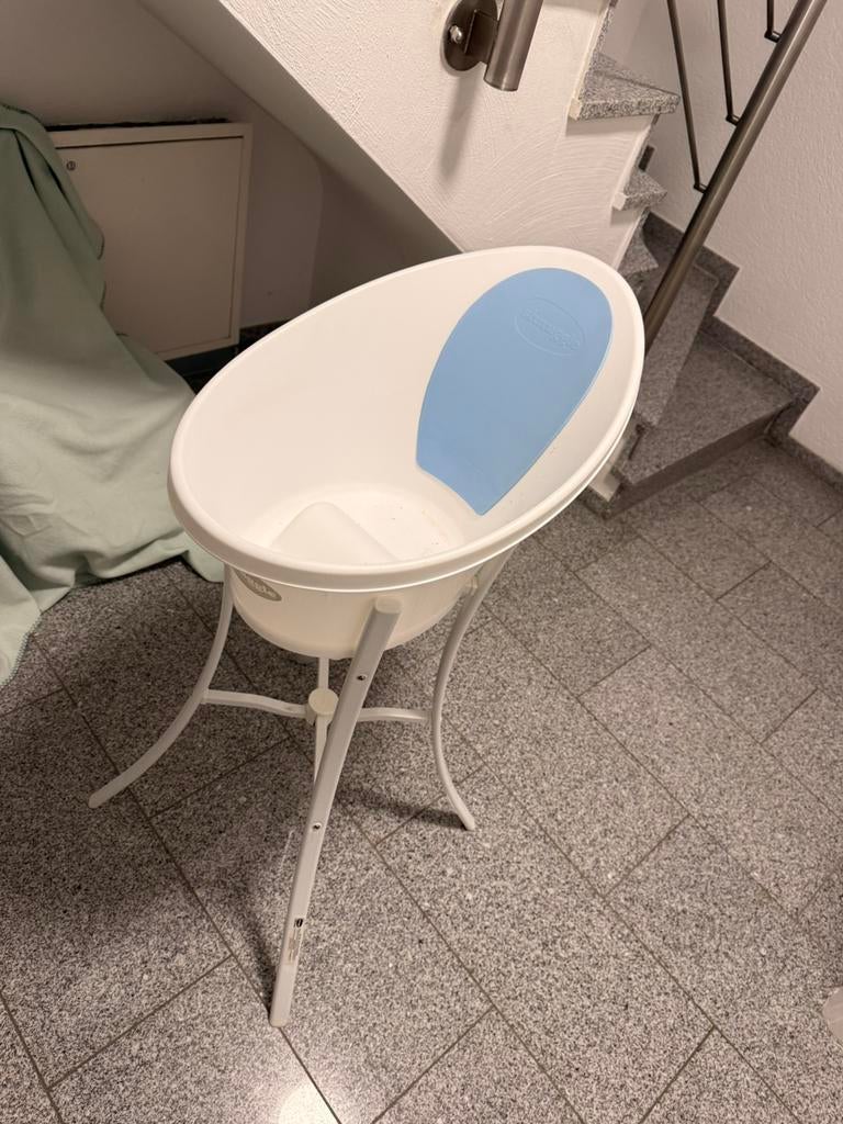 Shnuggle badje met standaard, Kinderen en Baby's, Ophalen, Zo goed als nieuw, Badje, Standaard