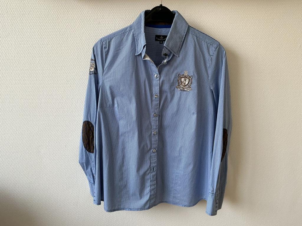 L'Argentina blouse maat 46, Ophalen of Verzenden, Gedragen, Maat 42/44 (L), Blauw