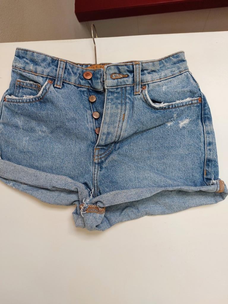 Bershka, maat 34, Ophalen of Verzenden, Zo goed als nieuw, Blauw, W27 (confectie 34) of kleiner