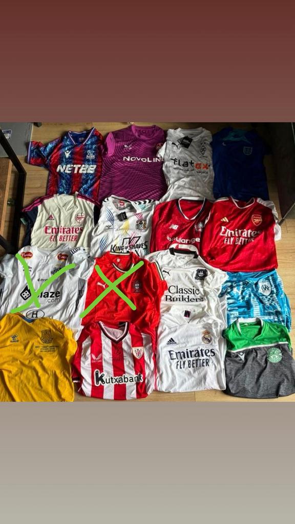 Set voetbalshirtjes 23 totaal, Ophalen of Verzenden, Zo goed als nieuw