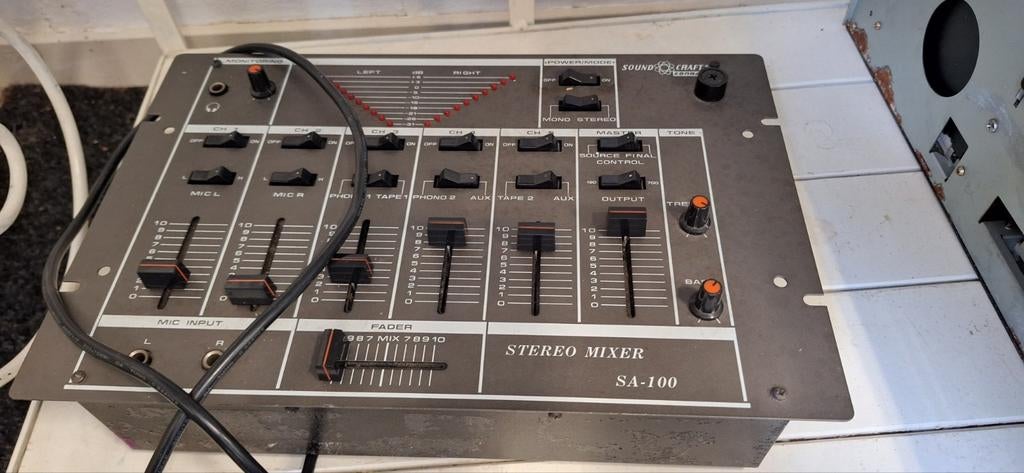 Soundcraft Conrad SA-100 Stereo Mixer - Ophalen, Muziek en Instrumenten, Mengpanelen, Ophalen of Verzenden, Gebruikt, Minder dan 5 kanalen