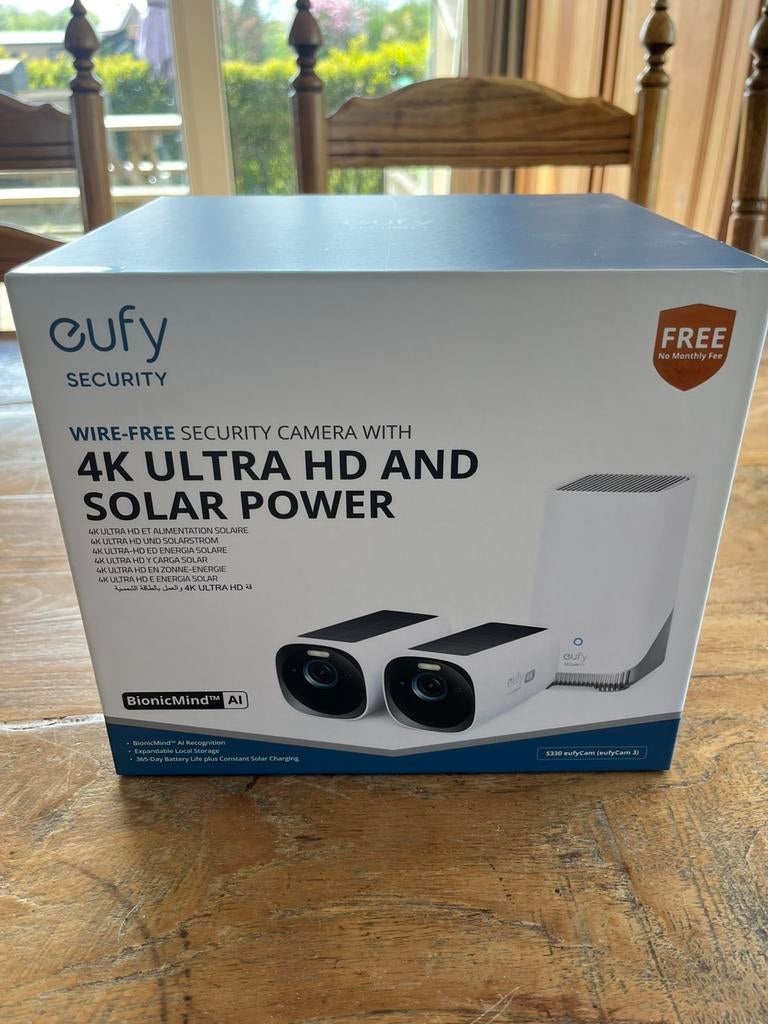 Eufy 4K S330 S380 Wifi camera set ZGAN, Ophalen of Verzenden, Zo goed als nieuw