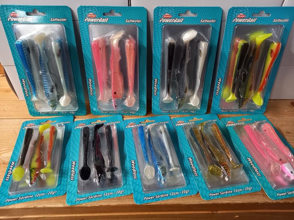 Weedless Zeebaars kunstaas: Power Sardine 12/15cm, Tinstraat, Nieuw, Ophalen of Verzenden, Info@purefishing.com