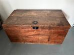 oude kamfer houten scheeps deken kist bijzettafel speelgoed, Ophalen