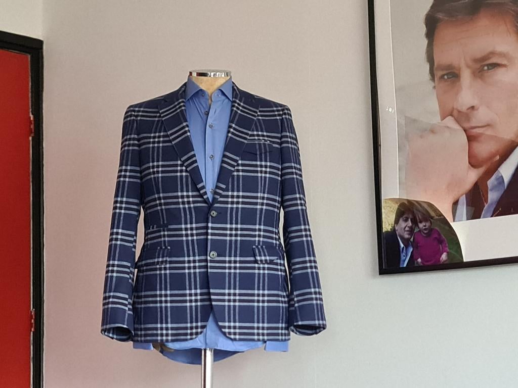Cavallaro Napoli colbert met blauwe kleur maat 50, Kleding | Heren, Kostuums en Colberts, Nieuw, Cavallaro Napoli, Verzenden, Maat 48/50 (M)