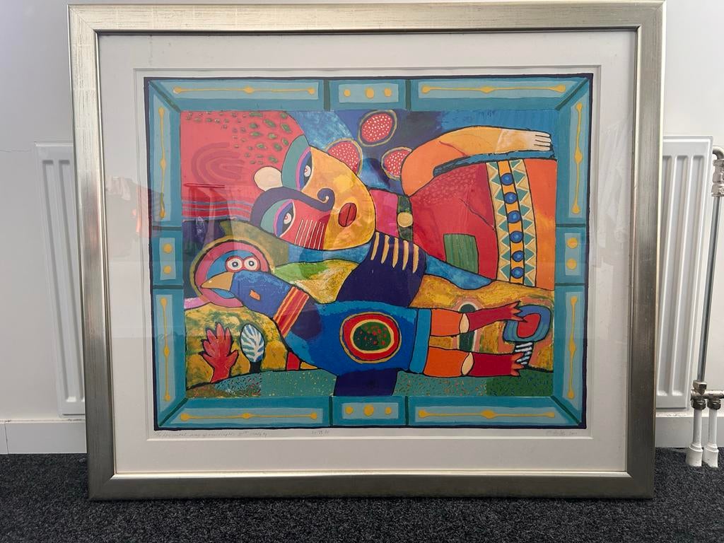 Zeefdruk Clemens Briels, Ophalen