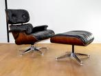 Vintage 1971 Herman Miller Eames Lounge Chair + Ottoman, Huis en Inrichting, Fauteuils, Gebruikt, Mid Century Design, 75 tot 100 cm