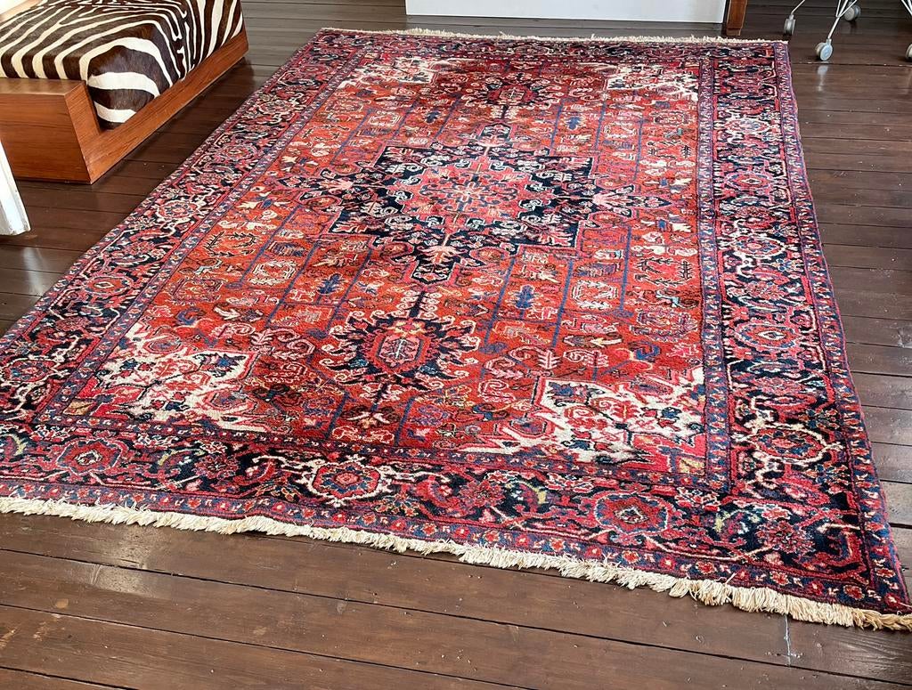 Perzisch Tapijt Heriz 318 x 211cm, Ophalen, 200 cm of meer, Zo goed als nieuw, 200 cm of meer