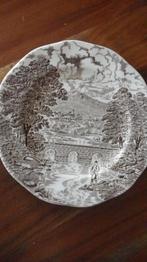 5 Porselein -Engelse-Borden, Ophalen of Verzenden