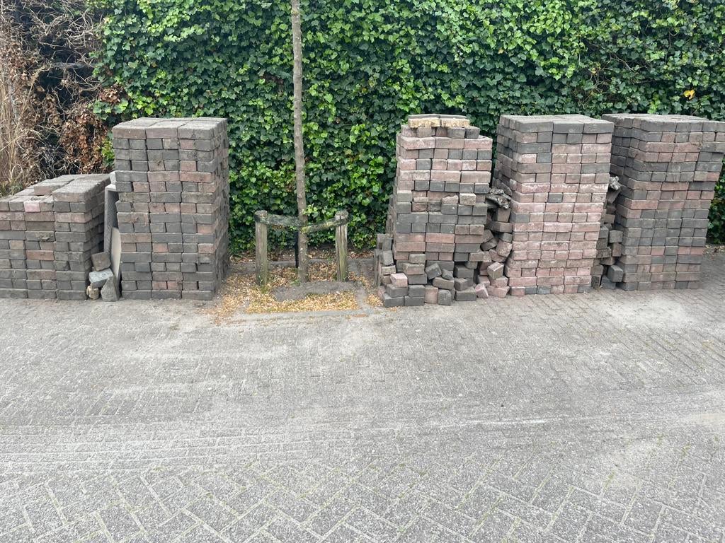 Klinkers tegels stenen, Tuin en Terras, Ophalen, Gebruikt, Klinkers, 10 m² of meer