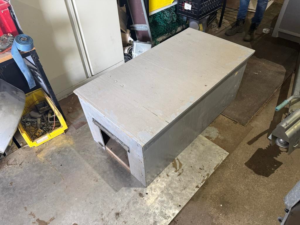 XXL Houten opbergkist voor aanhanger of garage, Ophalen