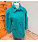 Zeldzame Eastex Jas groen-blauw dames L wol wollen winter, Blauw, Maat 42/44 (L), Ophalen of Verzenden, Zo goed als nieuw