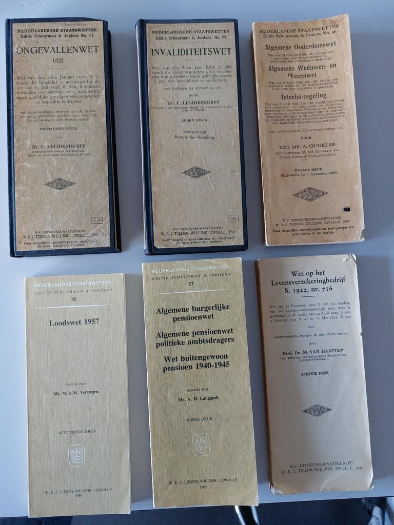 Nederlandse Staatswetten - Oude Wetboeken, collectors item, Ophalen of Verzenden