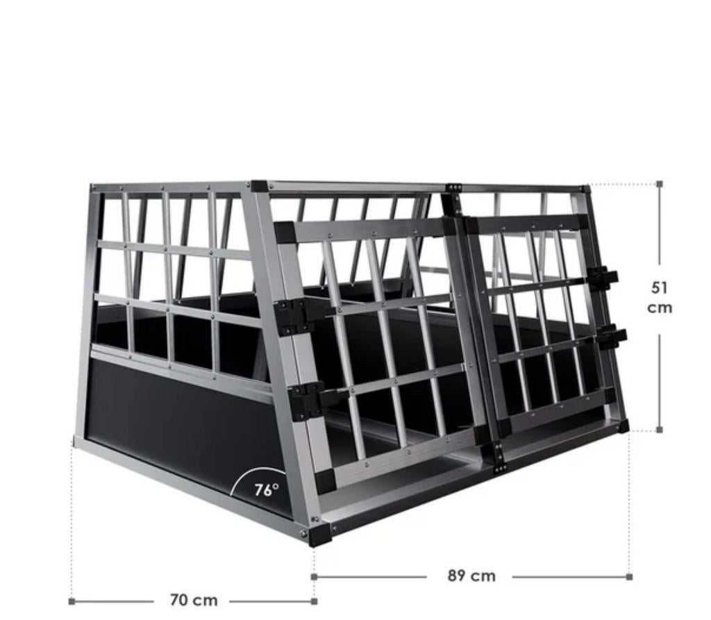 Aluminium Hondentransportbox L -X, Dieren en Toebehoren, Ophalen, Nieuw
