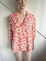 Second Female blouse maat L print oranje roze bruin, Kleding | Dames, Ophalen of Verzenden, Zo goed als nieuw, Maat 38/40 (M)