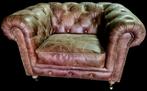 Chesterfield showroommodel fauteuil vintage leer + BEZORGING