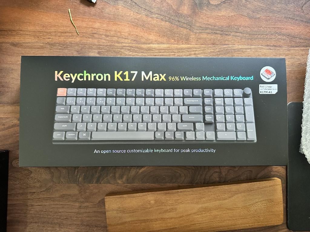 Keychron K17 Max 96% Draadloos Mechanisch Toetsenbord, Computers en Software, Toetsenborden, Zo goed als nieuw, Qwerty, Draadloos