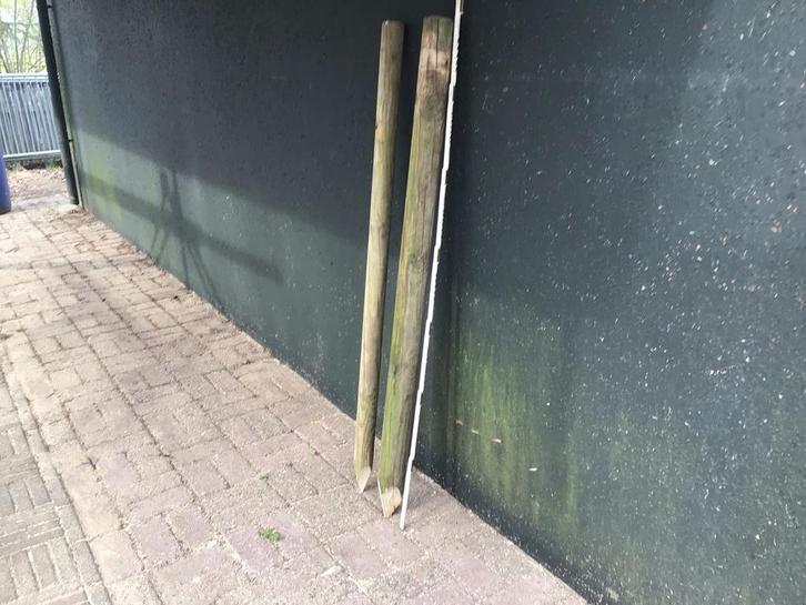 Weidepalen, Tuin en Terras, Palen, Balken en Planken, Gebruikt, Palen, 180 tot 250 cm, Ophalen of Verzenden