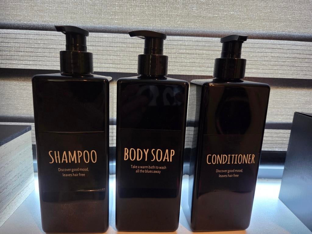 Set van 3 navulbare shampoo, conditioner en body soap flesse, Ophalen of Verzenden, Nieuw