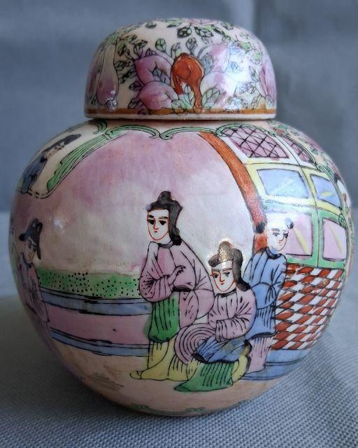 19e Centh Chinese  Famille rose ginger jar, Antiek en Kunst, Ophalen of Verzenden