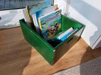 Groene Houten Vintage Opberg doos voor Speelgoed, Boeken, Minder dan 50 cm, Gebruikt, Minder dan 50 cm, Ophalen of Verzenden