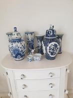 vazen, Huis en Inrichting, Woonaccessoires | Vazen, Ophalen, Blauw, Aardewerk of Porselein, Zo goed als nieuw